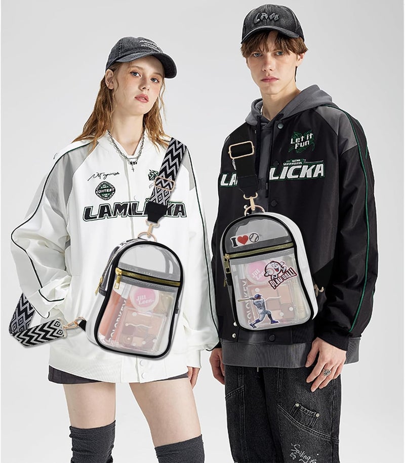 MOVOYEE Clear Bag for Stadium Events Approved Concert Travel Outdoors See Through Sports Fan Handbags&Purses - Image 3